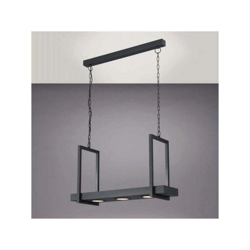 Eglo 39299 - LED RGBW dimmbarer Kronleuchter an Kette mit Ablage CALAMONA 3xLED/6W/230V + Fernbedienung
