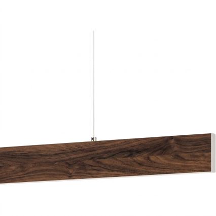 Eglo - LED-Pendelleuchte an Kabel LED/17W/230V + LED/4,2W Nussbaum