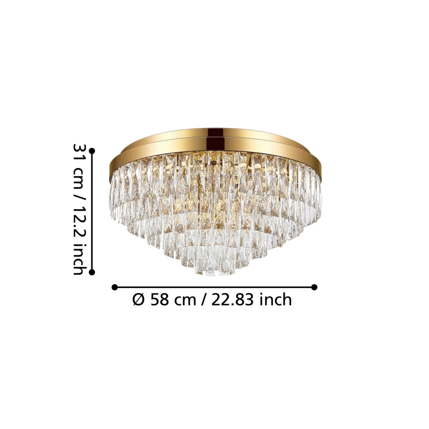 Eglo - Deckenleuchte 11xE14/40W/230V gold