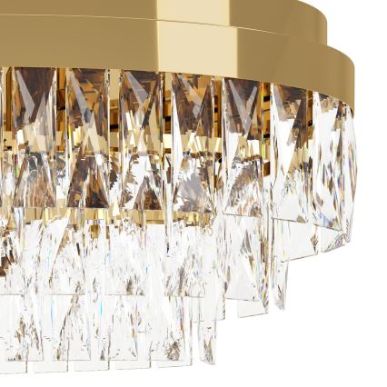 Eglo - Kristallkronleuchter an Kette 13xE14/40W/230V gold