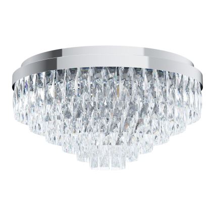 Eglo - Kristalldeckenleuchte VALPARAISO 11xE14/40W/230V chromglänzend