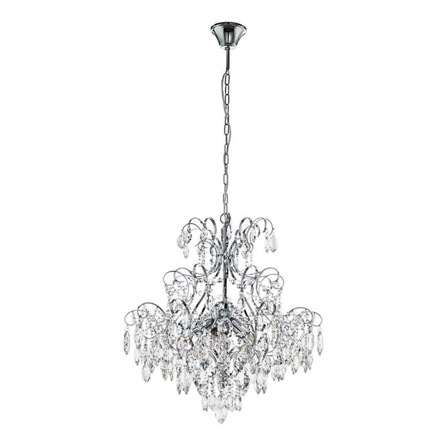 Eglo - Kristallkronleuchter an  Kette FENOULLET 5xE14/25W/230V