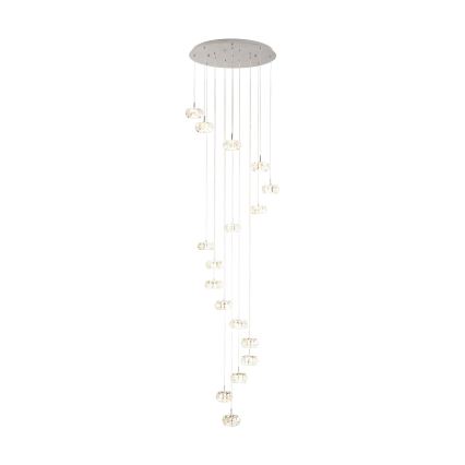 Eglo 39546 - Dimmbarer LED-Kronleuchter Schnur CORLIANO 17xLED/4,5W/230V