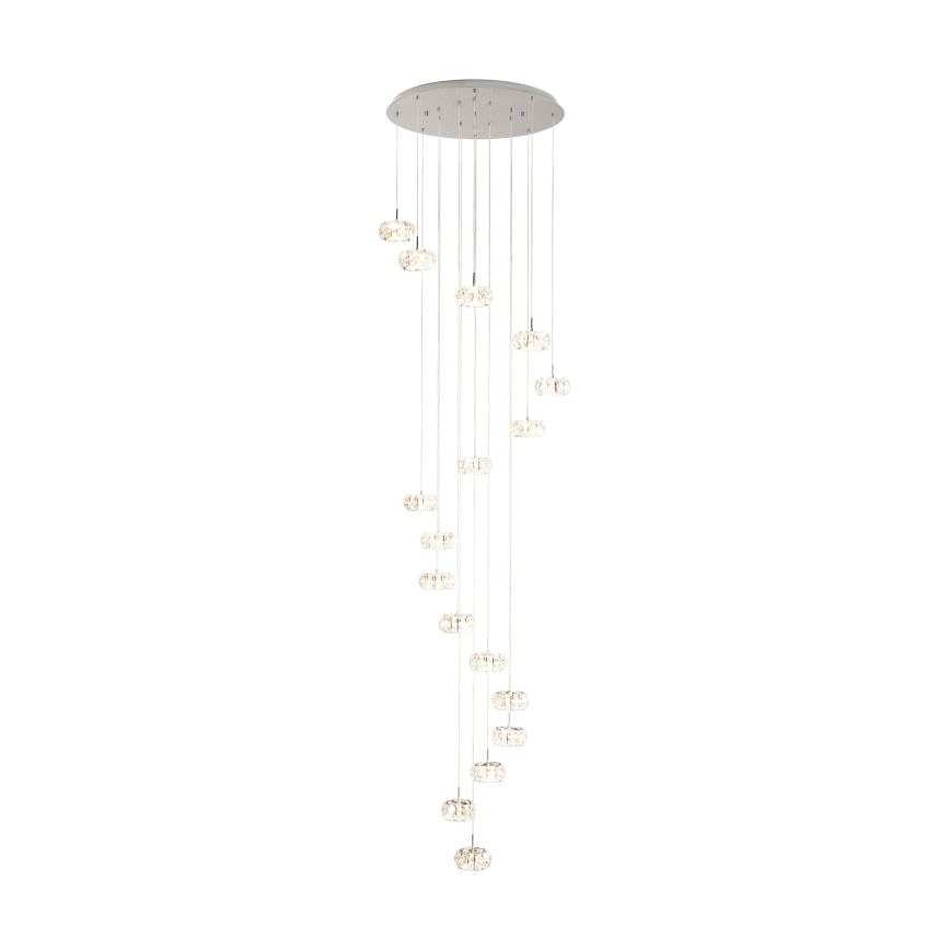Eglo 39546 - Dimmbarer LED-Kronleuchter Schnur CORLIANO 17xLED/4,5W/230V