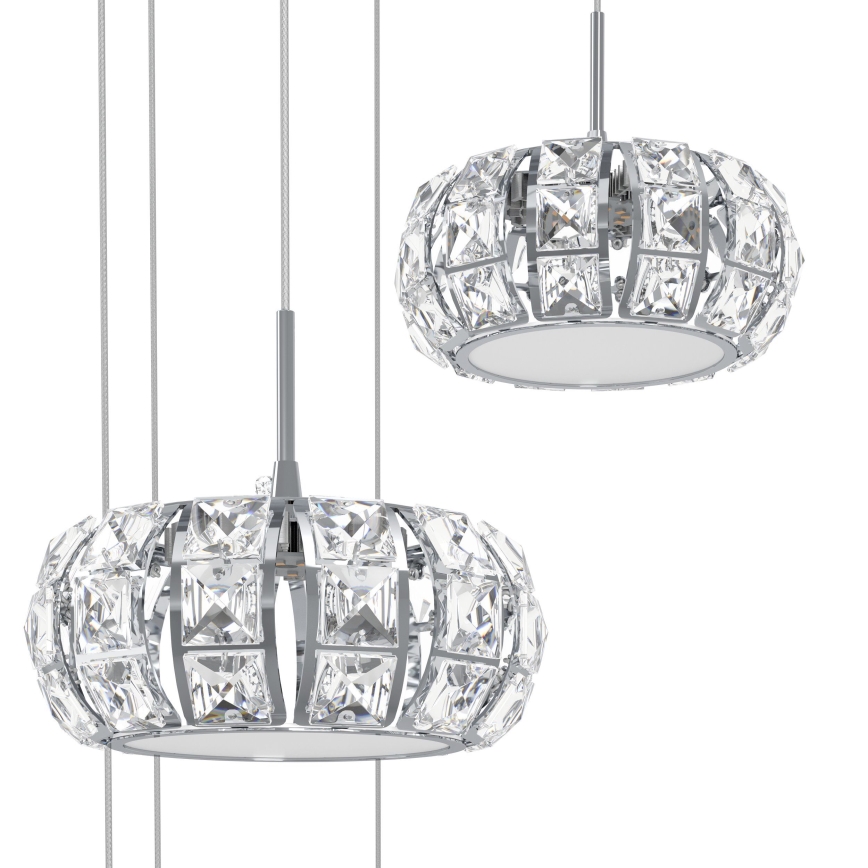 Eglo 39546 - Dimmbarer LED-Kronleuchter Schnur CORLIANO 17xLED/4,5W/230V