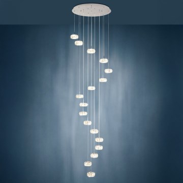 Eglo 39546 - Dimmbarer LED-Kronleuchter Schnur CORLIANO 17xLED/4,5W/230V