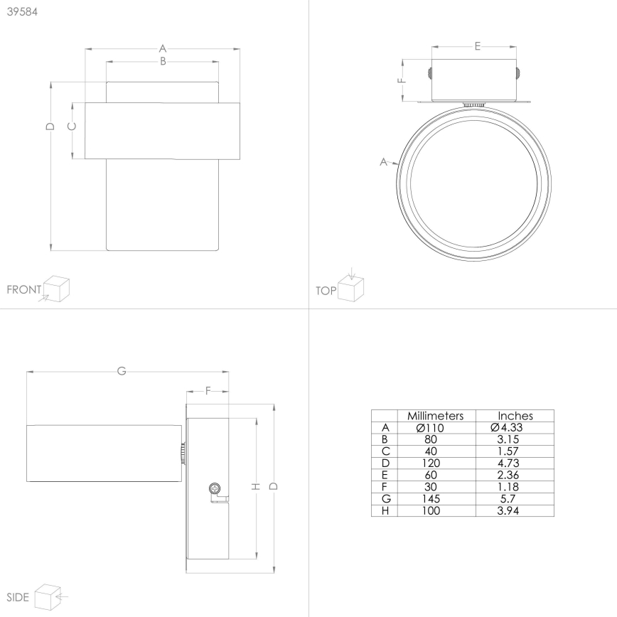 Eglo - LED-Strahler LED/4,6W/230V 3000K