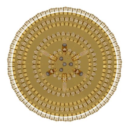 Eglo - Deckenleuchte CALMEILLES 10xE14/25W/230V T. 78 cm