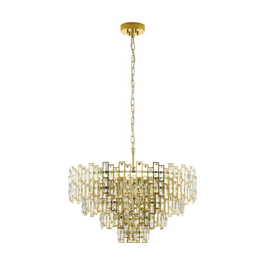 Eglo - Kronleuchter an Kette CALMEILLES 10xE14/25W/230V T. 78 cm