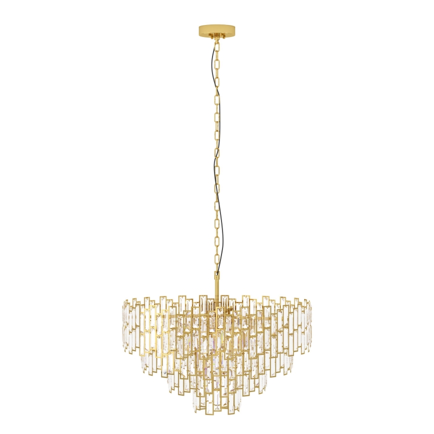Eglo - Kronleuchter an Kette CALMEILLES 10xE14/25W/230V T. 78 cm