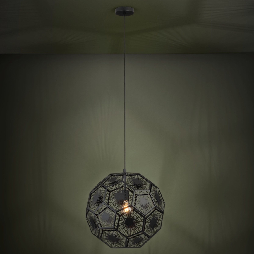 Eglo 39619 - Hängeleuchte 1xE27/60W/230V d 50 cm schwarz