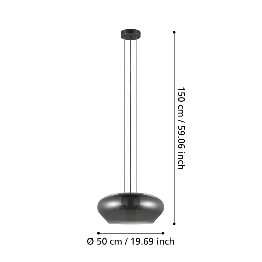Eglo - Kronleuchter an Schnur 3xE27/20W/230V