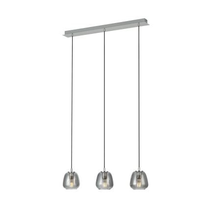 Eglo - Hängeleuchte 3xE27/40W/230V rauchig