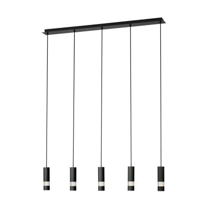 Eglo - LED-Hängeleuchte 5xGU10/4,6W/230V schwarz