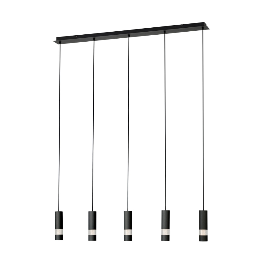 Eglo - LED-Hängeleuchte 5xGU10/4,6W/230V schwarz