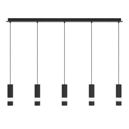 Eglo - LED-Hängeleuchte 5xGU10/4,6W/230V schwarz