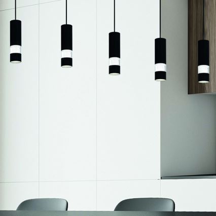 Eglo - LED-Hängeleuchte 5xGU10/4,6W/230V schwarz