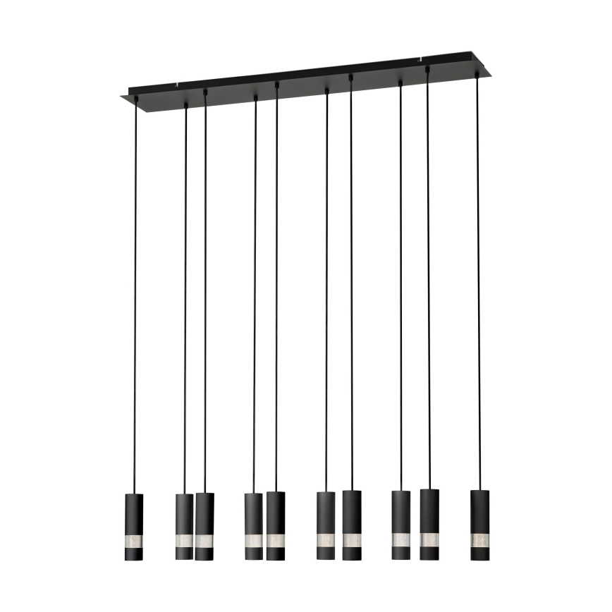 Eglo - LED-Hängeleuchte 10xGU10/4,6W/230V schwarz