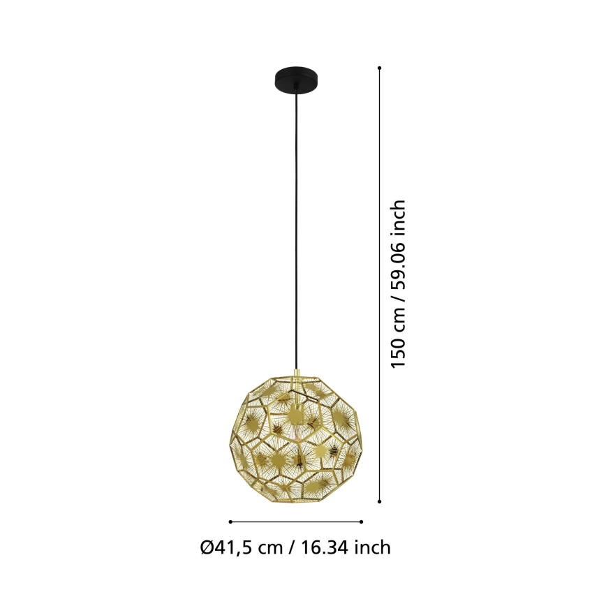Eglo - Kronleuchter an Schnur 1xE27/60W/230V d. 41 cm
