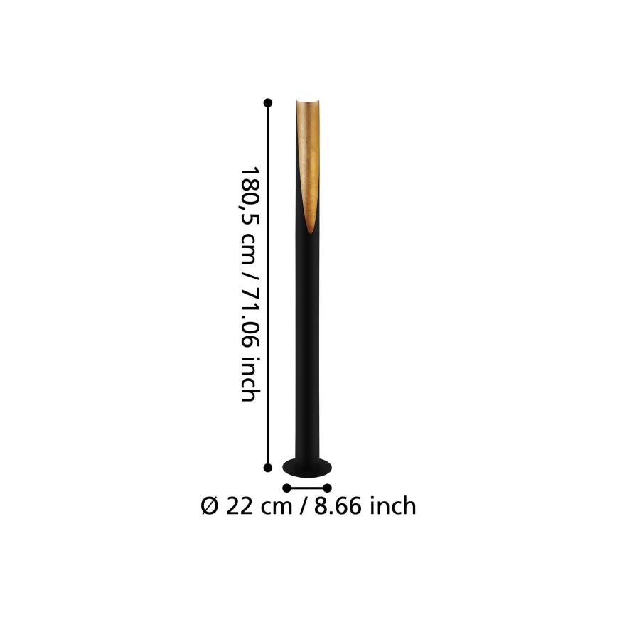 Eglo - LED-Stehleuchte 1xGU10/4,7W/230V schwarz/golden