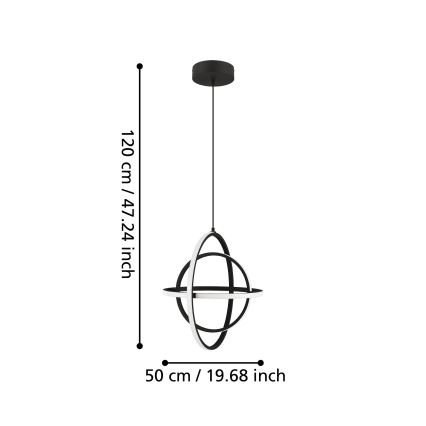 Eglo - LED-Hängeleuchte LED/38W/230V