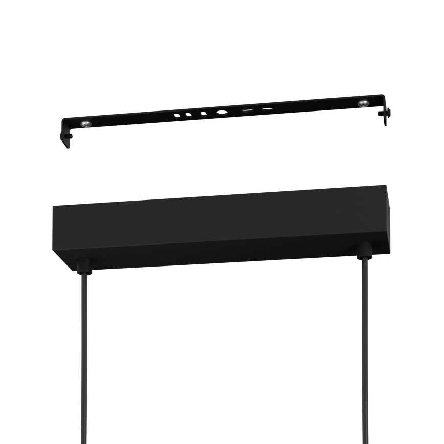 Eglo - Dimmbare LED-Hängeleuchte LED/57,5W/230V 3000K schwarz + Fernbedienung
