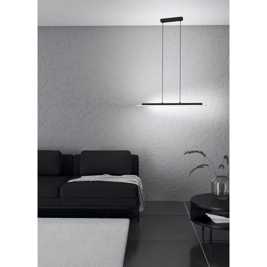 Eglo - Dimmbare LED-Hängeleuchte LED/57,5W/230V 3000K schwarz + Fernbedienung