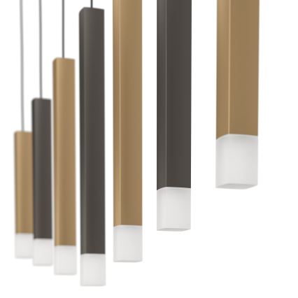Eglo - Dimmbare LED-Hängeleuchte 7xLED/3,1W/230V 3000K anthrazit/golden