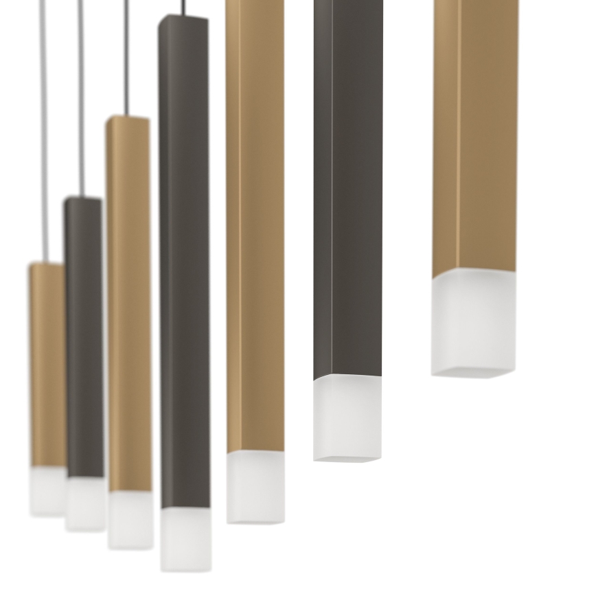 Eglo - Dimmbare LED-Hängeleuchte 7xLED/3,1W/230V 3000K anthrazit/golden