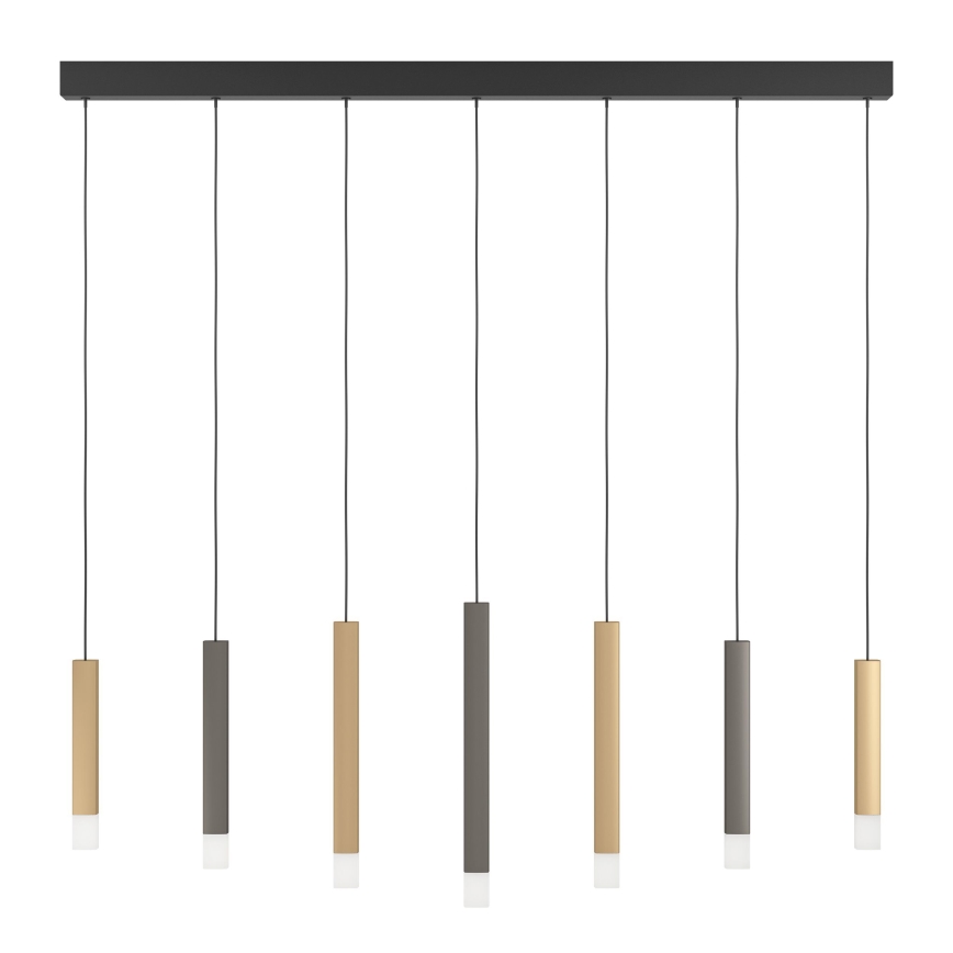 Eglo - Dimmbare LED-Hängeleuchte 7xLED/3,1W/230V 3000K anthrazit/golden