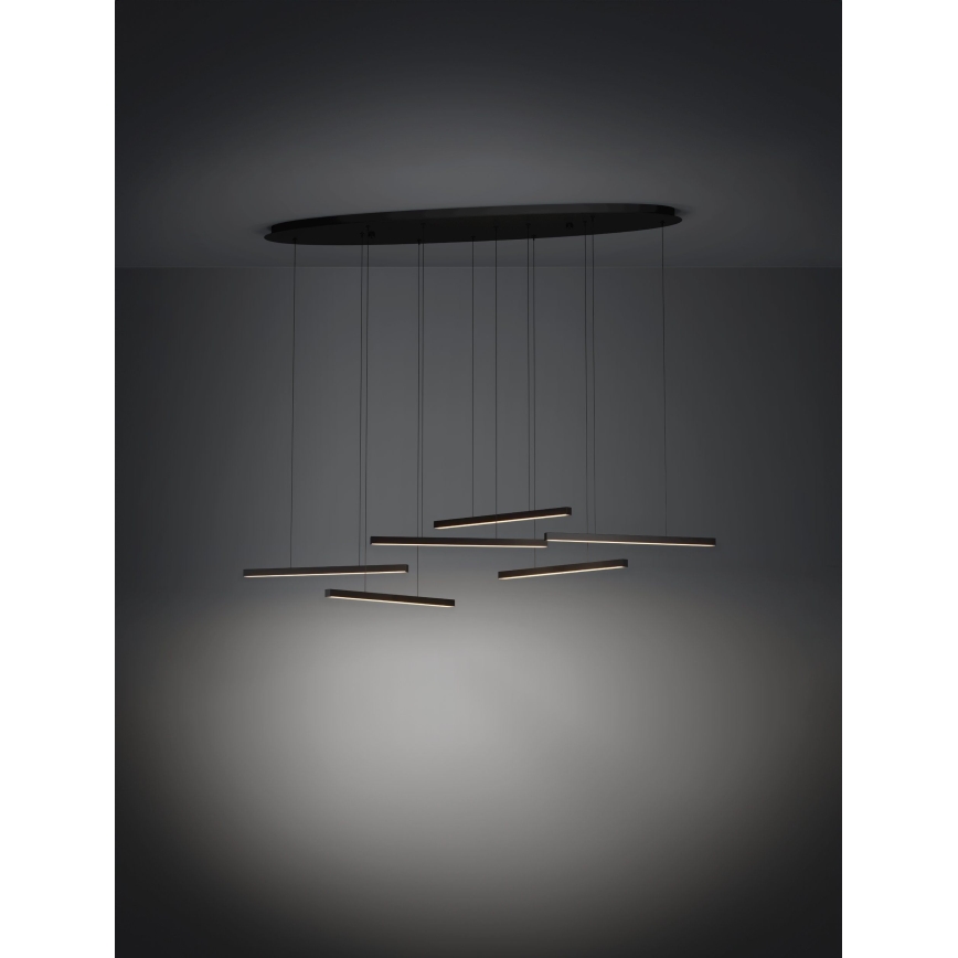 Eglo - Dimmbare LED-Hängeleuchte 6xLED/8,4W/230V 3000K schwarz