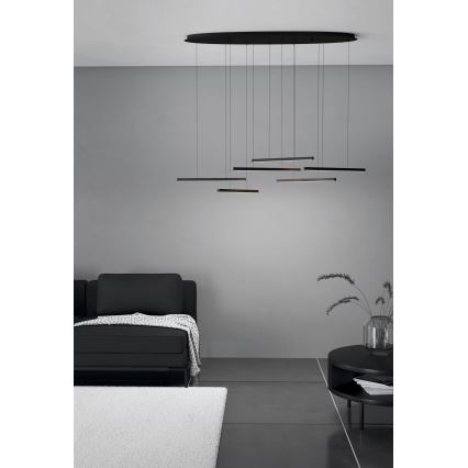Eglo - Dimmbare LED-Hängeleuchte 6xLED/8,4W/230V 3000K schwarz