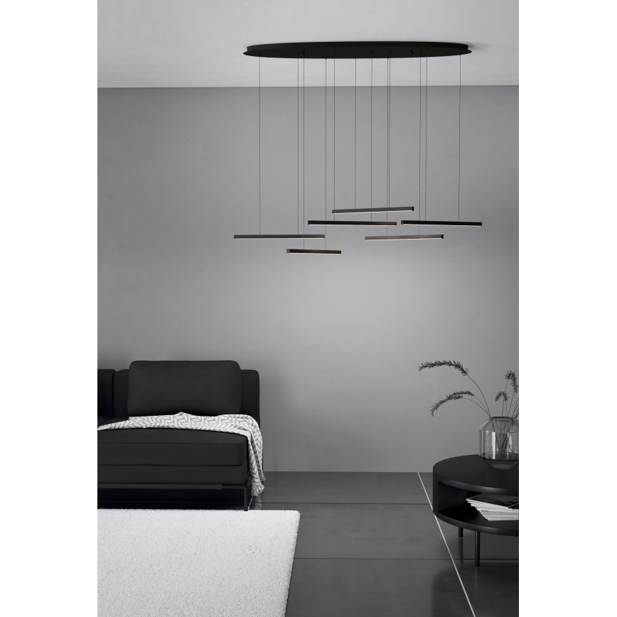 Eglo - Dimmbare LED-Hängeleuchte 6xLED/8,4W/230V 3000K schwarz