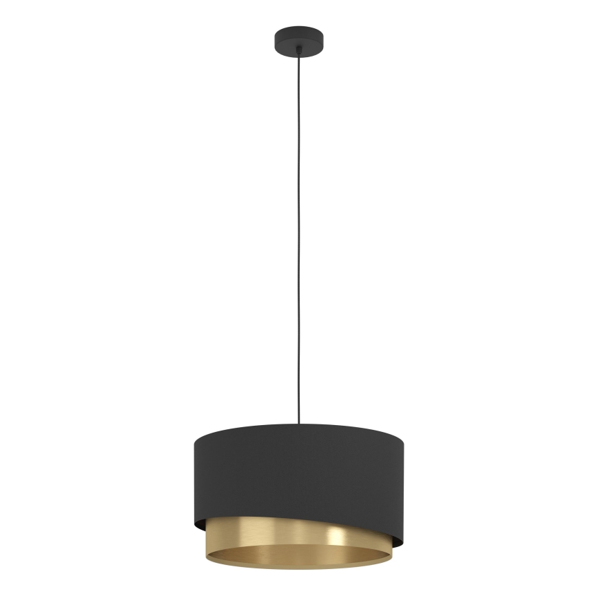 Eglo - Hängeleuchte 1xE27/40W/230V schwarz/golden