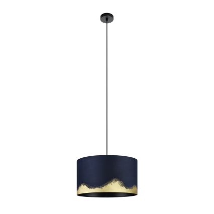 Eglo - Hängeleuchte 1xE27/40W/230V d 38 cm blau/golden