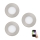 Eglo - 3er-Set dimmbare RGB-LED-Einbauleuchten FUEVA-C LED/3W/230V Ø 8,5 cm