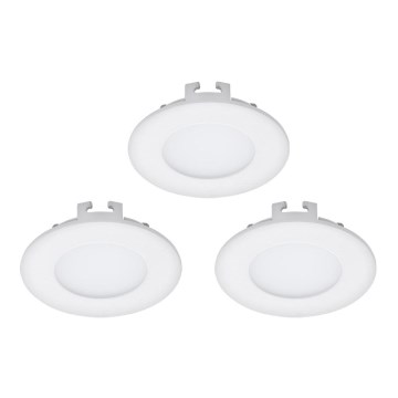 Eglo - 3er-Set LED-Einbauleuchte FUEVA 1 1xLED/2,7W/230V Ø 8,5 cm