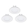 Eglo - 3er-Set LED-Einbauleuchte FUEVA 1 1xLED/2,7W/230V Ø 8,5 cm
