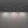 Eglo - 3er-Set LED-Einbauleuchten für Badezimmer, 4,9 W, 230 V, 2700/4000/6500 K, Ø 8,8 cm, IP65, schwarz