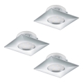 Eglo - 3er-Set LED-Einbauleuchten PINEDA LED/6W/230V