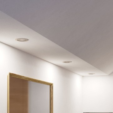 Eglo - 3er-Set LED-Einbaustrahler für Badezimmer, 1x GU10/4,5W/230V, IP44, mattchrom
