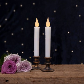 Eglo 410029 - 2er-Set LED-Kerze, LED/1xAA, warmweiß