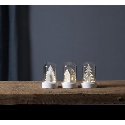 Eglo - Set 3x LED Weihnachtsdekoration LED/0,06W/1xCR2032 weiß