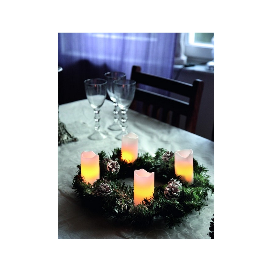 Eglo - 4er-Set LED-Weihnachtsdekorationen, 1x LED / 0,18 W / 2x CR2032 + Fernbedienung