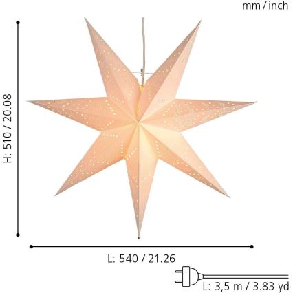 Eglo - Weihnachtsdekoration 1xE14/25W/230V 54 cm