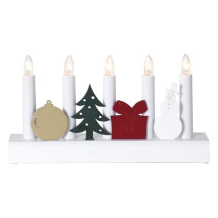 Eglo - Weihnachtskerzenhalter 5xE10/3W/230V