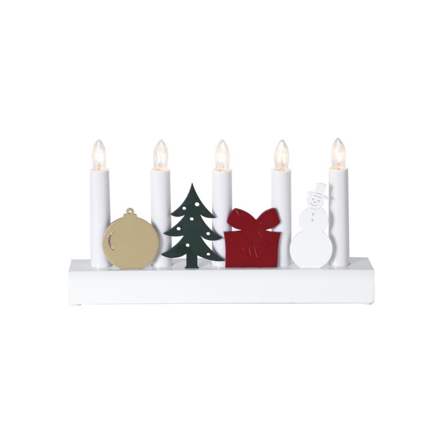 Eglo - Weihnachtskerzenhalter 5xE10/3W/230V