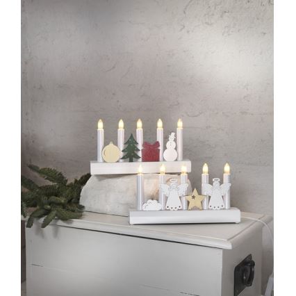 Eglo - Weihnachtskerzenhalter 5xE10/3W/230V