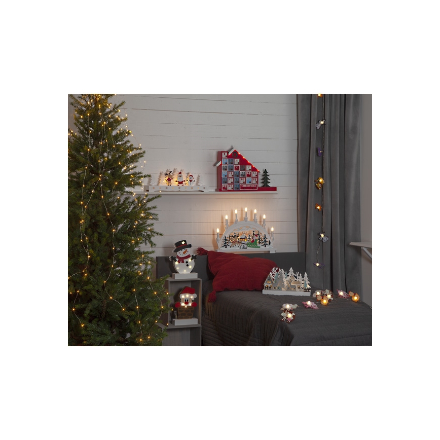 Eglo - LED Weihnachtsdekoration 6xLED/0,06W/2xAA Weihnachtsmann