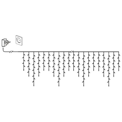 Eglo 410825 - LED-Weihnachtslichterkette für den Außenbereich 960xLED/29x0,55m IP44 warmweiβ